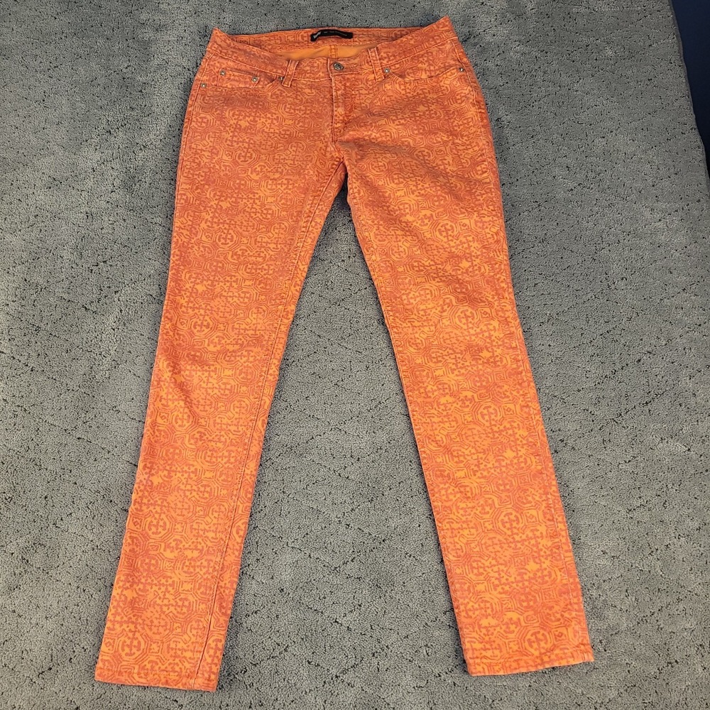 Levis Jeans Womens 11M Orange 524 Too Superlow Low Rise Skinny Stretch Denim